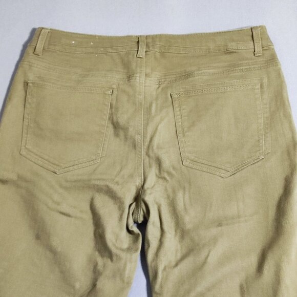 Chico's jeans woman's 2( L/12) olive green colour Platinum Boyfriend style - Picture 4 of 14